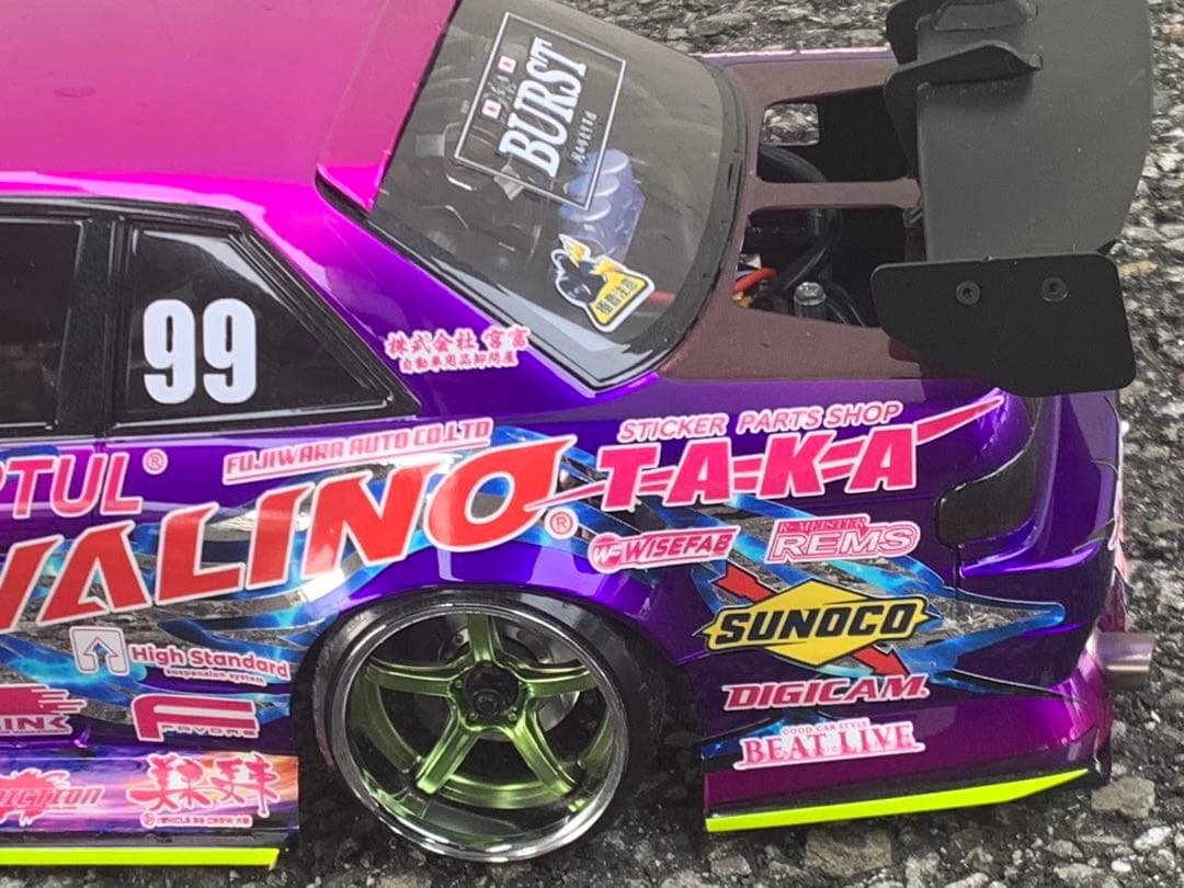 アディクション　S13 シルビア V8 2024中村直樹選手　未使用ボディ