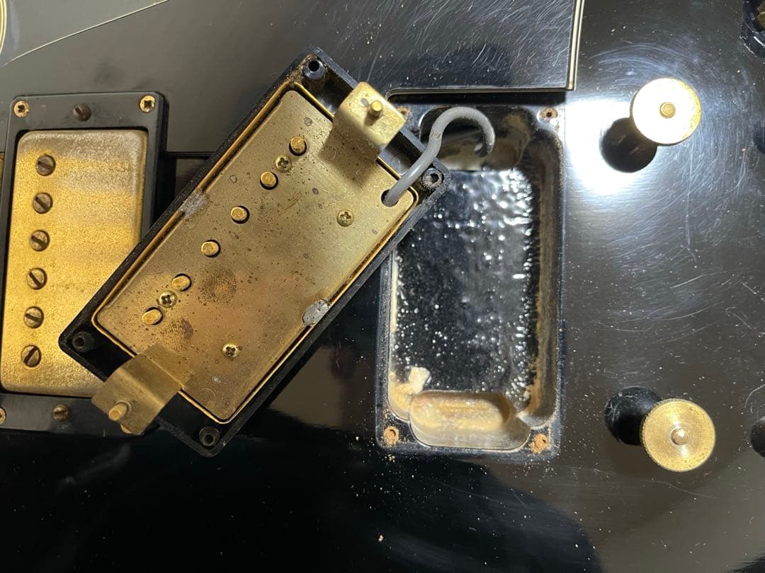 日本製 Burny バーニー レスポールカスタムタイプ エレキギター ジャンク