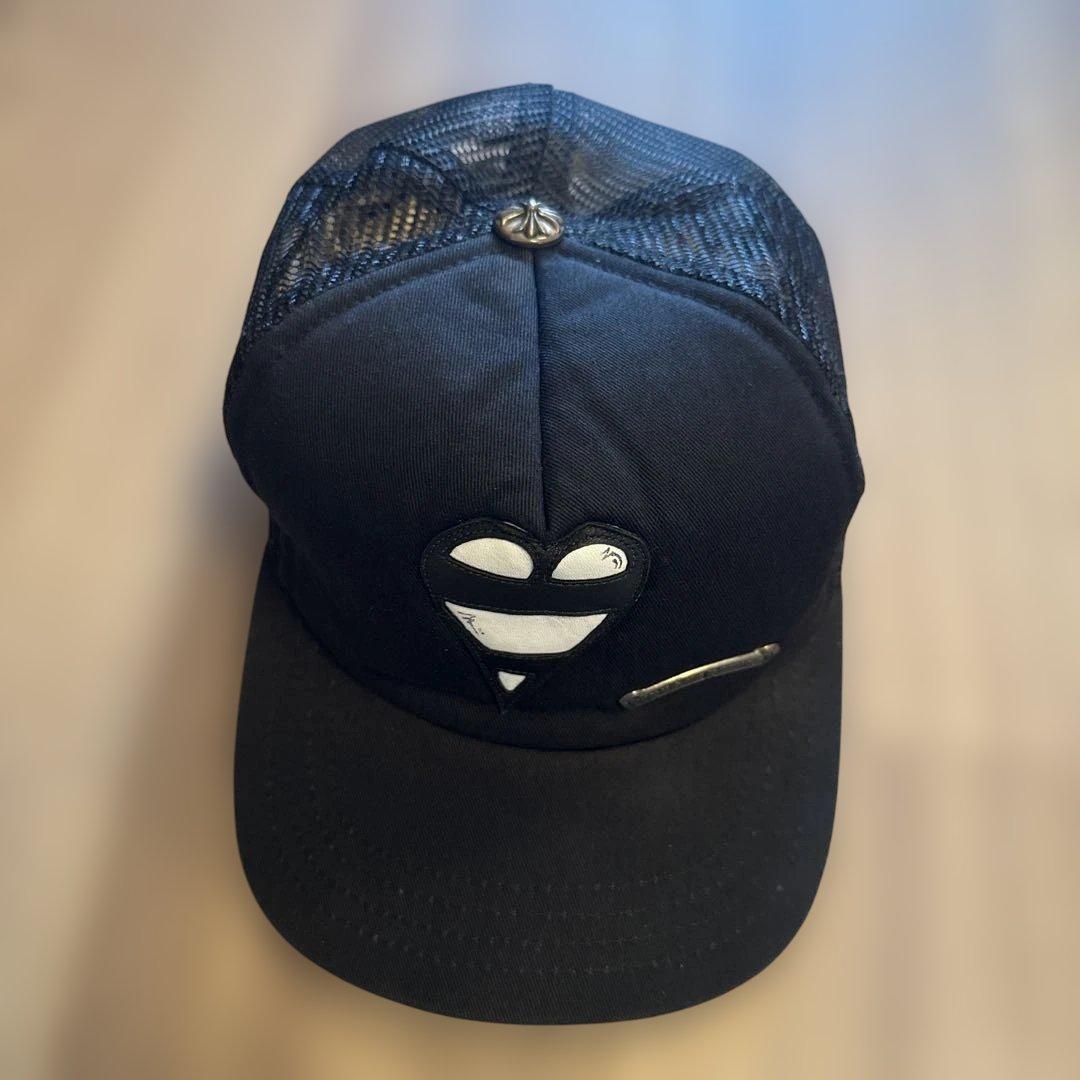 【再値下げ】激レアクロムハーツ　ハートパッチ　ブラックキャップ メッシュ