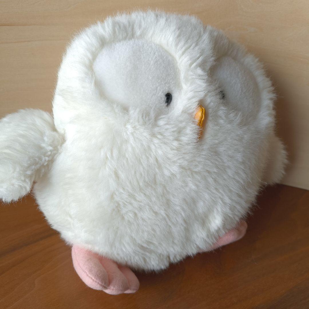 おふう　おふぅ　白フクロウ　昭和レトロ　オリエンタルトーイ　ぬいぐるみ　うめ吉