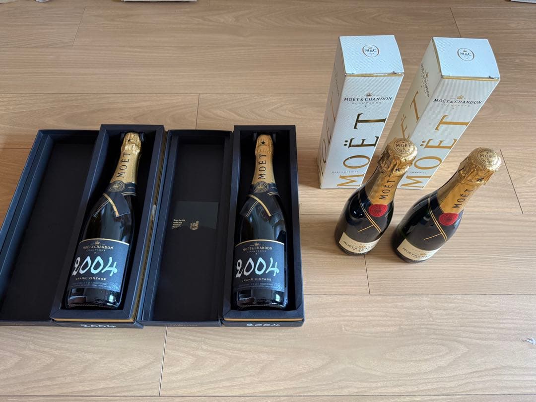 モエ　シャンパン　ヴィンテージ　ミニボトル　計4本