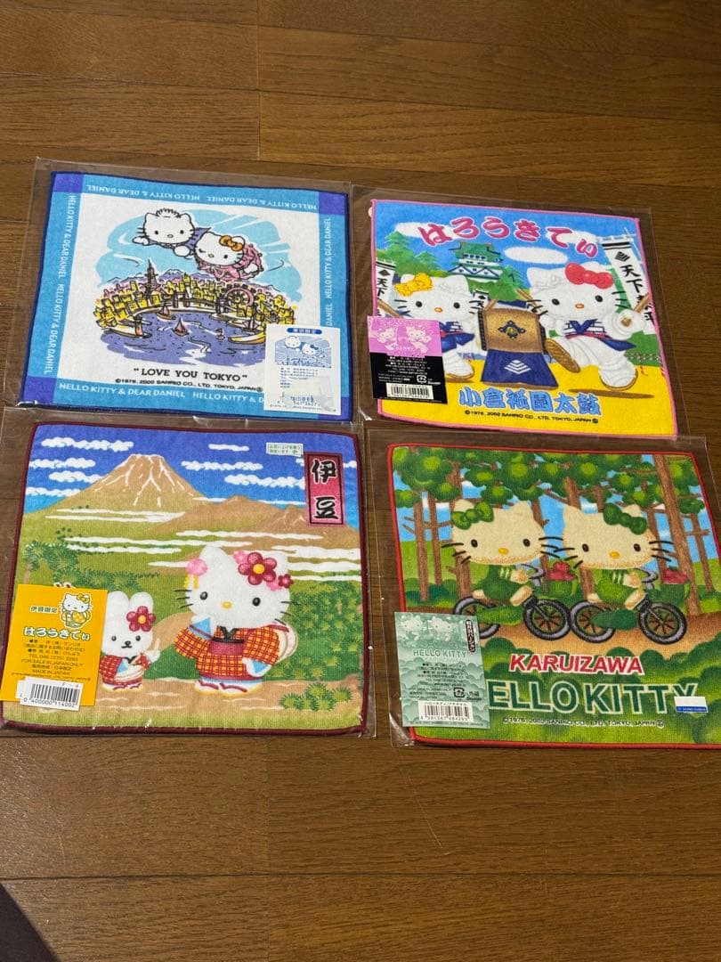 キティ　ご当地　限定ハンドタオル　２３枚　1998年〜2004年