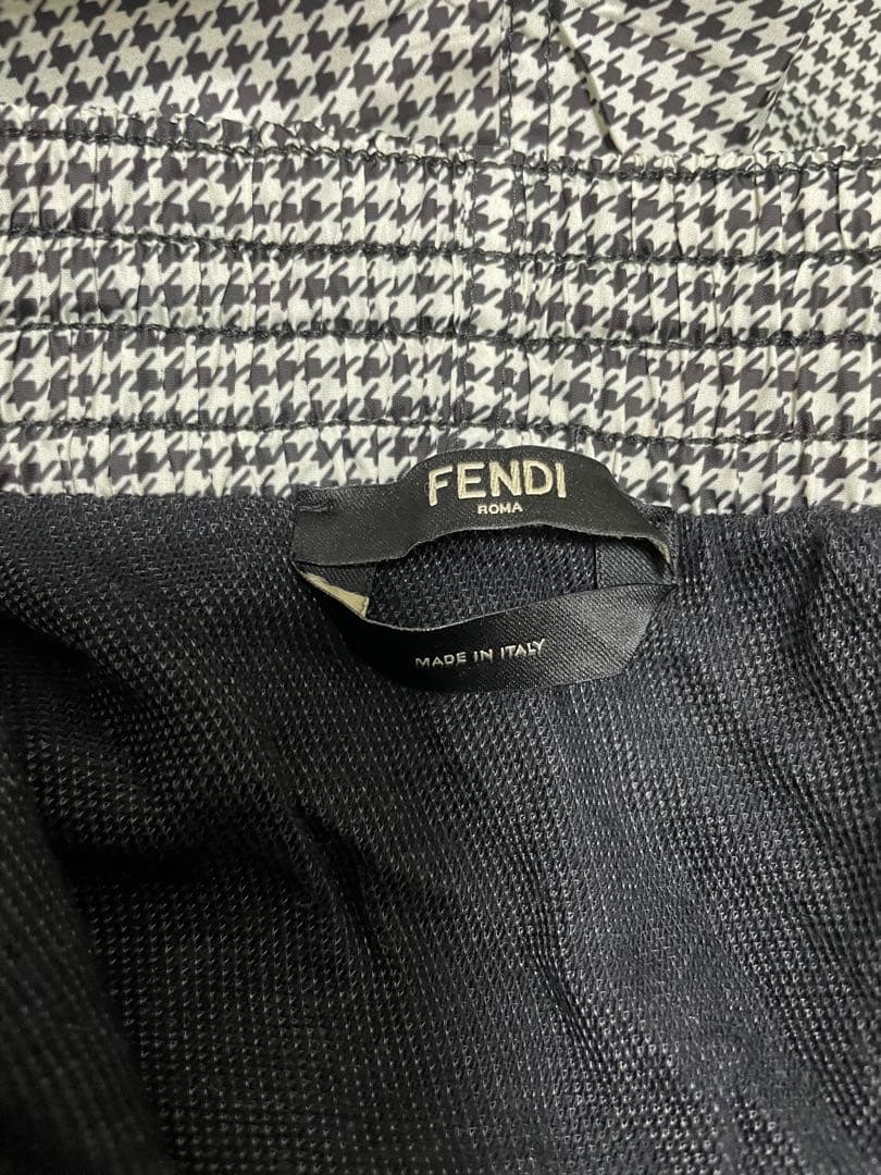 FENDI フェンディ 水着 スイムショーツ 千鳥格子 ズッカ柄 イタリア製