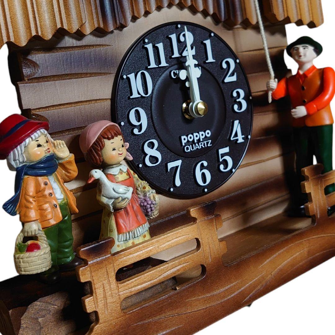 【訳あり】 CITIZEN 鳩時計 ポッポ時計 メルヘンハウス 壁掛け時計