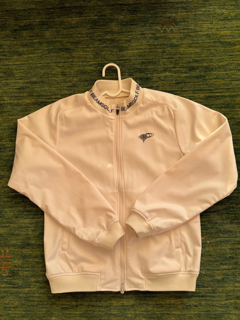 BEAMS GOLF ホワイト ジップアップジャケット Lサイズ