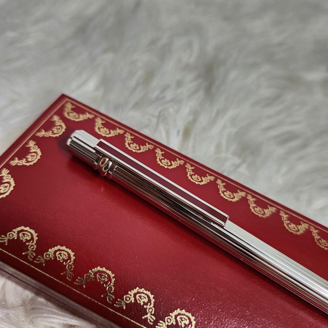 【極美品】Cartier must de Cartier ボールペン シルバー