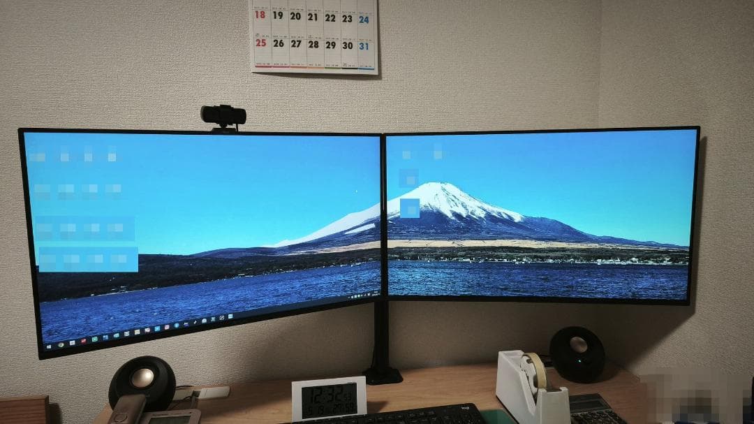 ASUS VZ27EHF 27インチ　2台　モニター用アーム　HDMIケーブル