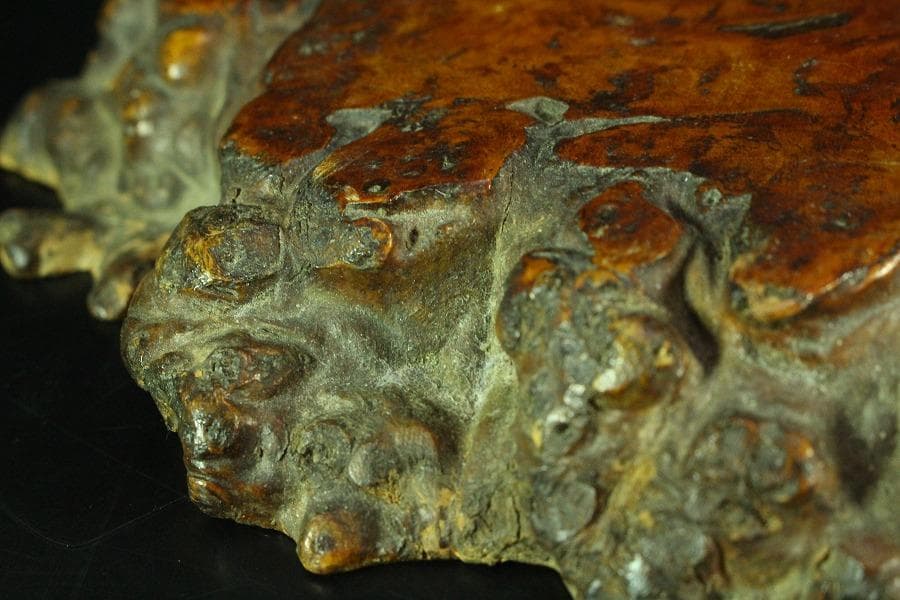 自然木 葡萄木 敷き板 時代物(K-A716)