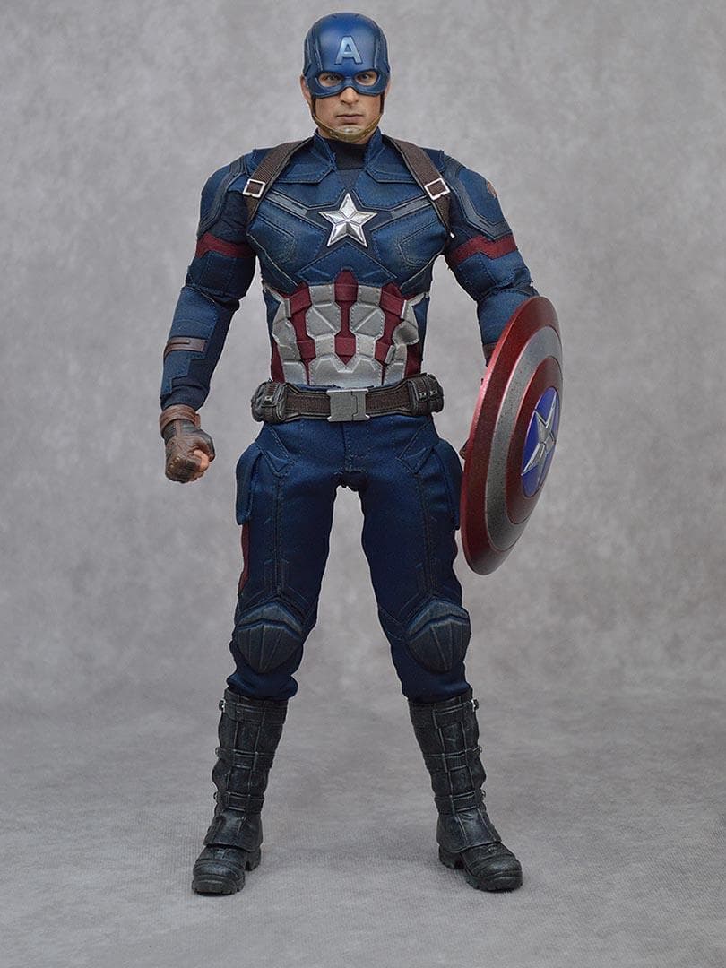 ホットトイズ キャプテン・アメリカ バトル版 シビル・ウォー 1/6 フィギュア