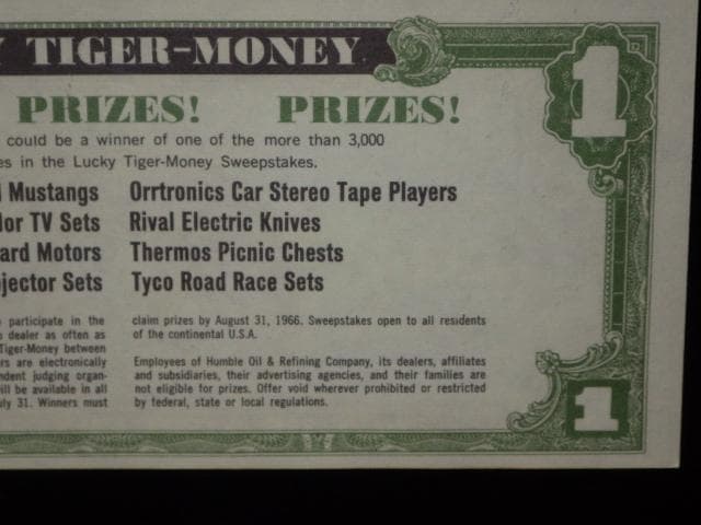 60’S★Esso★壁掛け★1★ビンテージ★エッソタイガー★ポスター★オイル