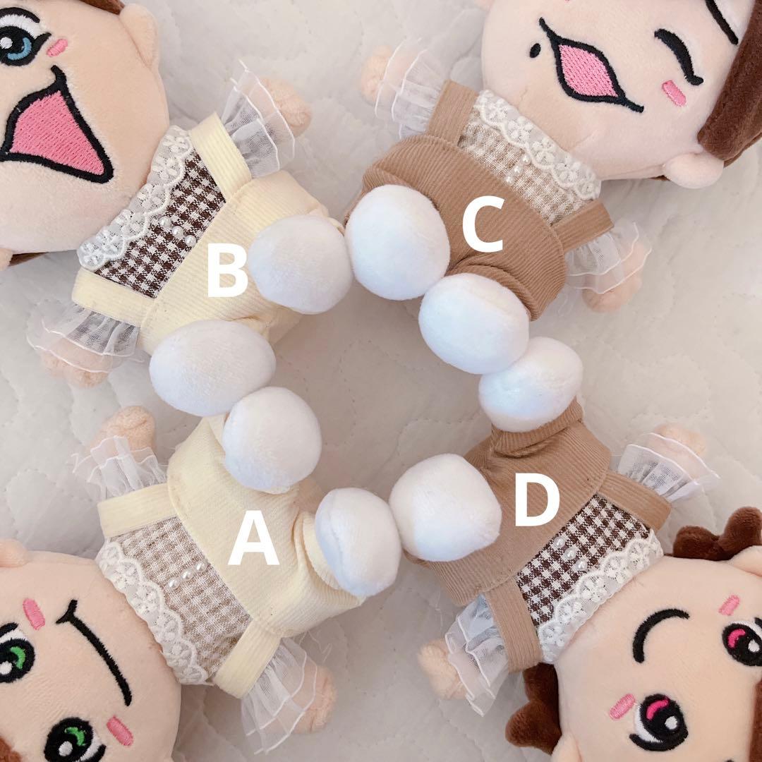 ちびぬい服オーダーページ♡白茶パンツ×チェックトップス