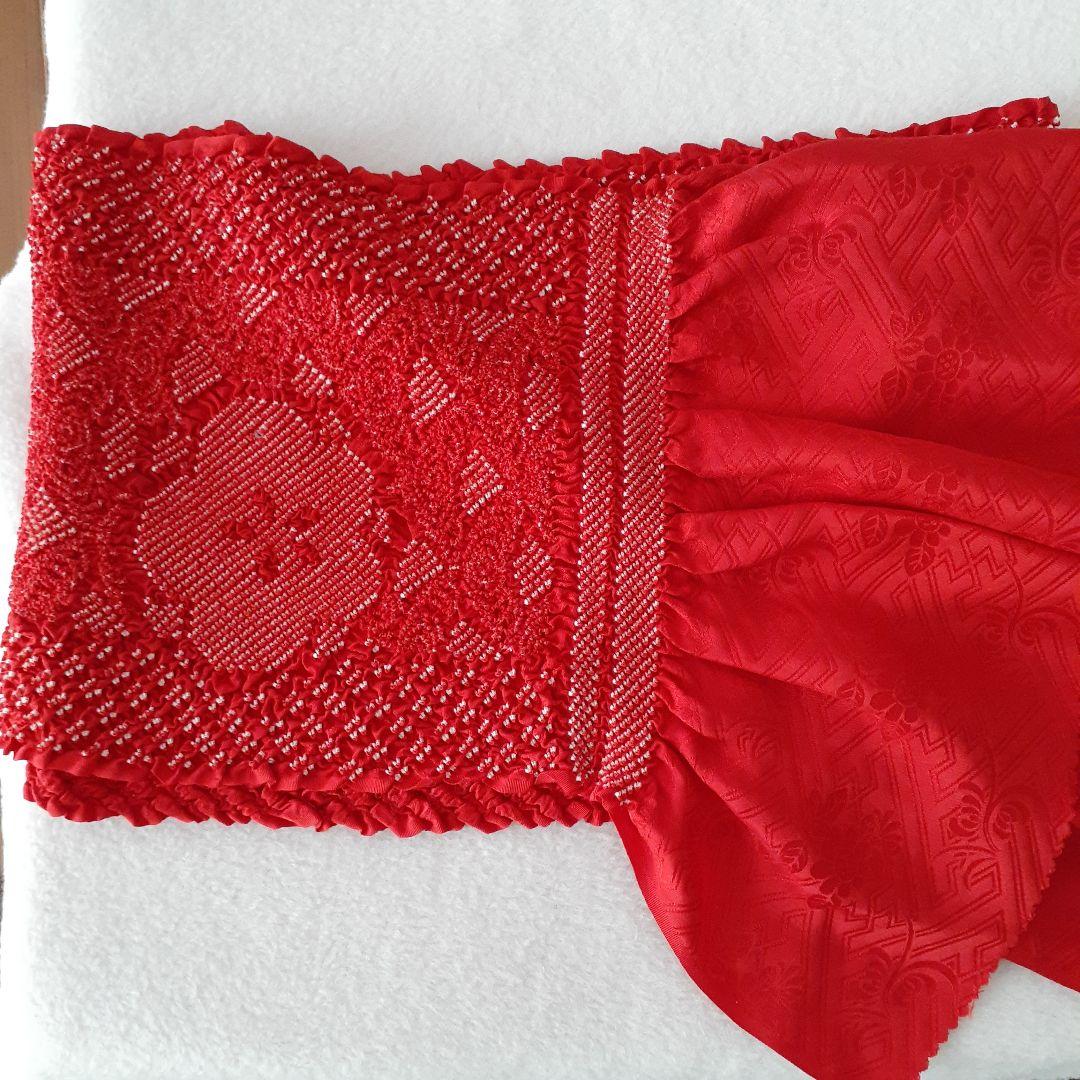 振袖　ピンク　　辻ヶ花風　落款あり