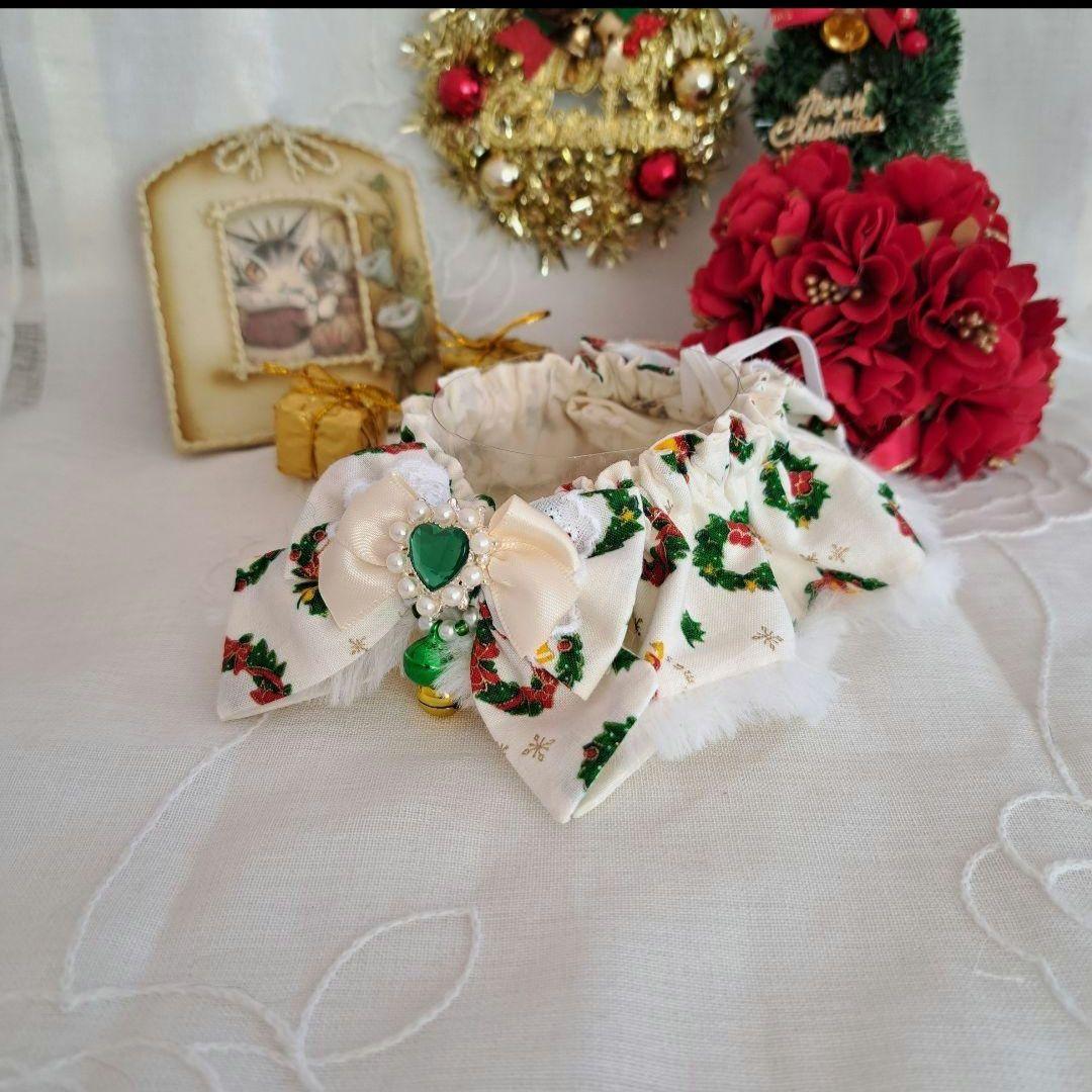 mumu、クリスマスシリーズ(赤サンタ)わんちゃん猫ちゃん用首輪