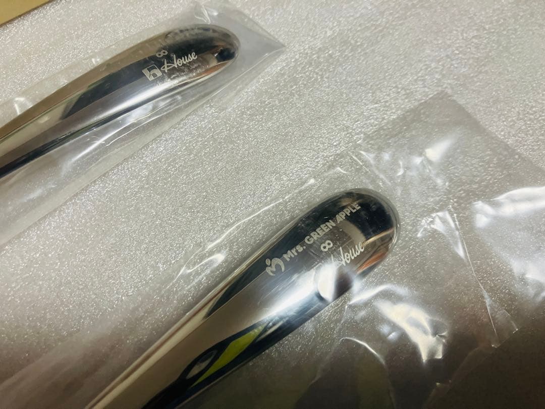 【新品未使用】ミセスグリーンアップル ロゴ入り　カレースプーンセット　ハウス