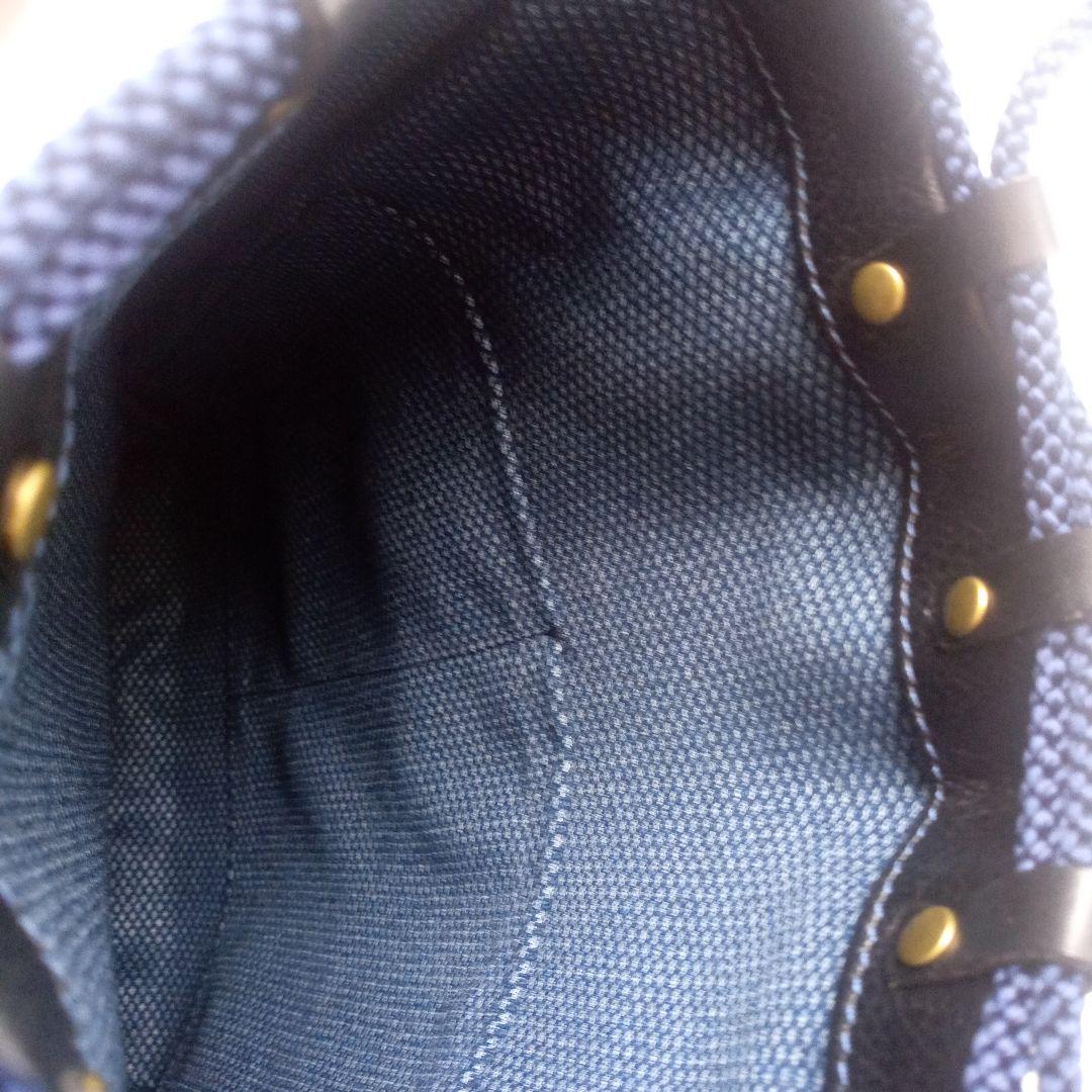 【未使用に近い/レザー巾着/信玄袋//ブラック】