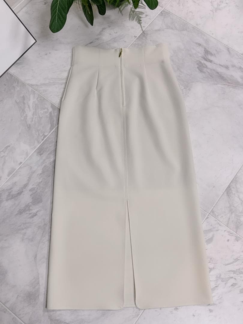 美品★NOBLE ノーブル ジャージーライクカラータイトスカート８