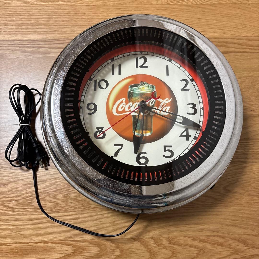コカ・コーラ　Coca-Cola　ネオンクロック 壁掛け時計
