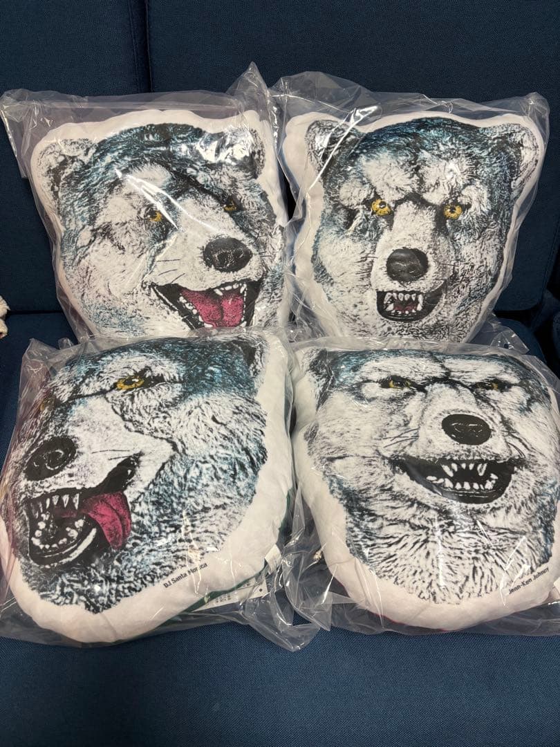 一番くじ MAN WITH A MISSION マンウィズ　フェイスクッション