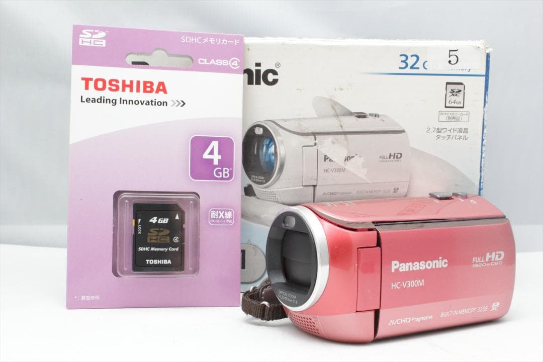 Panasonic HC-V300M　ビデオカメラ　新品SDカード付