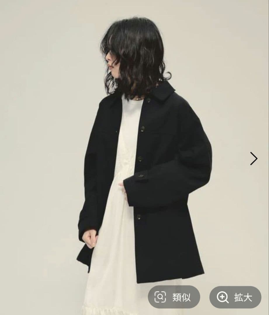 週末セール！　【eL】Suede Single Coat　ブラック