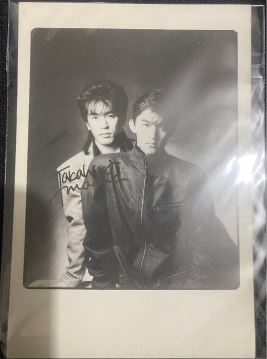 【激レア】B'z デビュー当時直筆サイン入りカード　美品