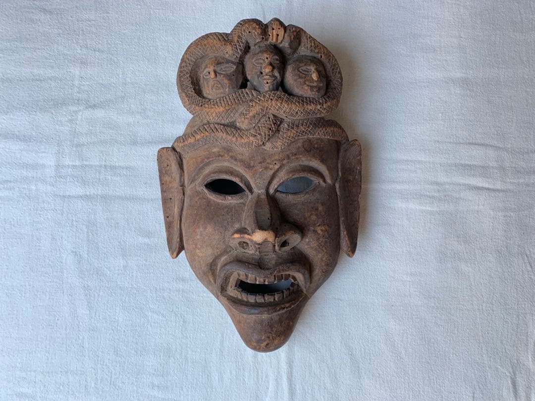 ヒマラヤ仏教 ヒンドゥー教 バイラヴ ナーガ プリミティブ フォークアート 仮面