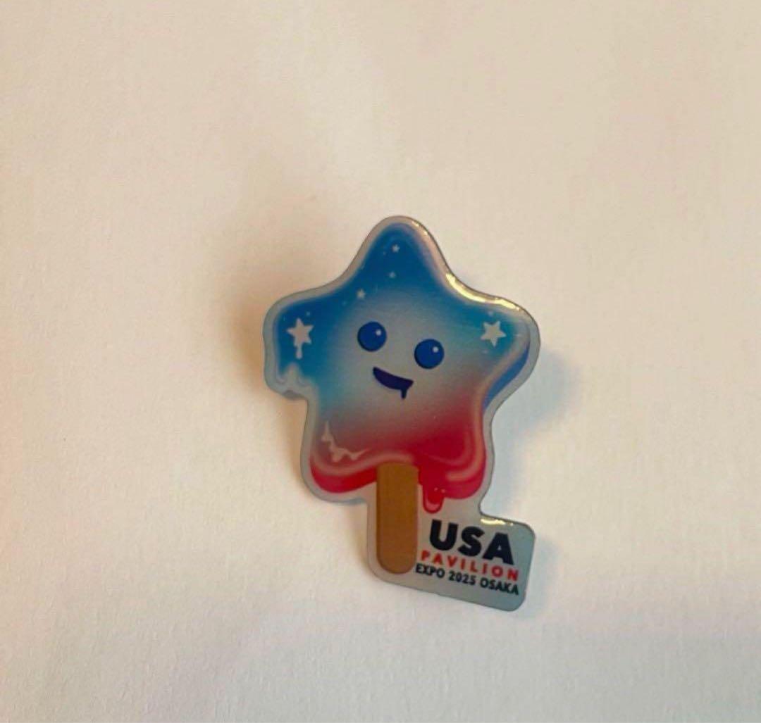 アメリカ館　ナショナルデーピンバッジ