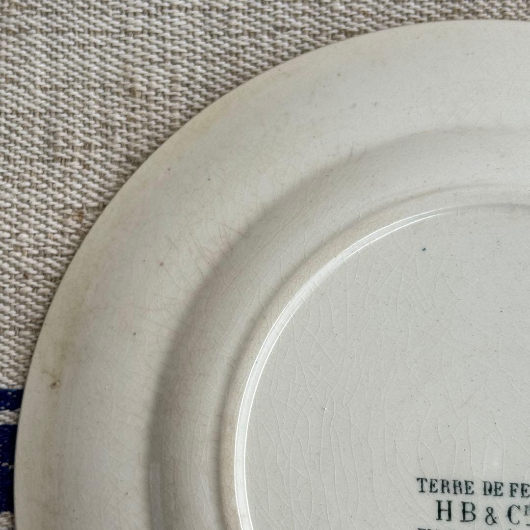 希少　フランスアンティーク　ジョワジールロワ　切り花　平皿