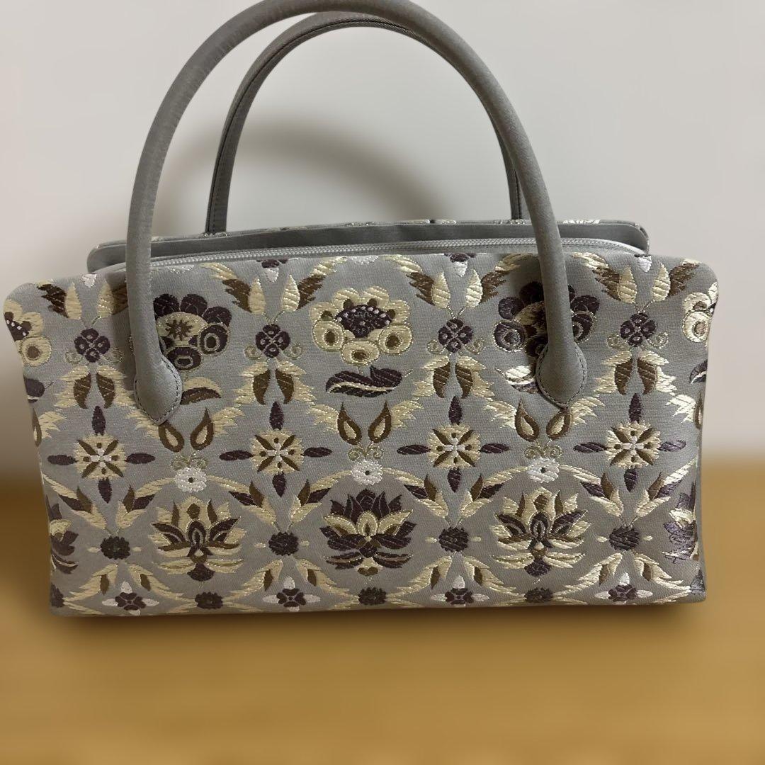 和装　利休バッグ　未使用　グレー伊と忠　茶席用バッグ　着物バッグ