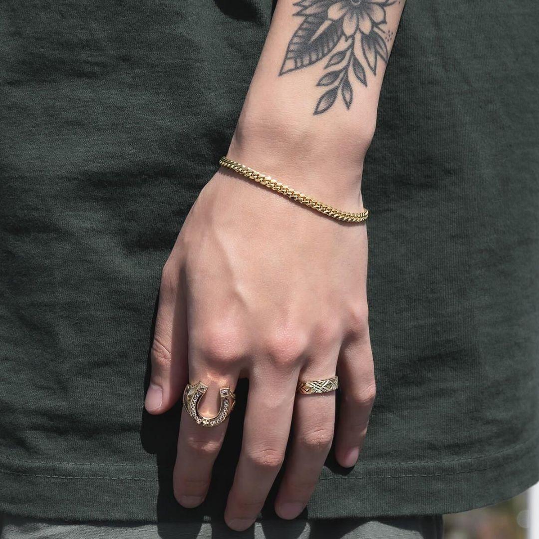 金高騰最終 AVALANCHE 10K マイアミブレスレット 4mm 9.13g