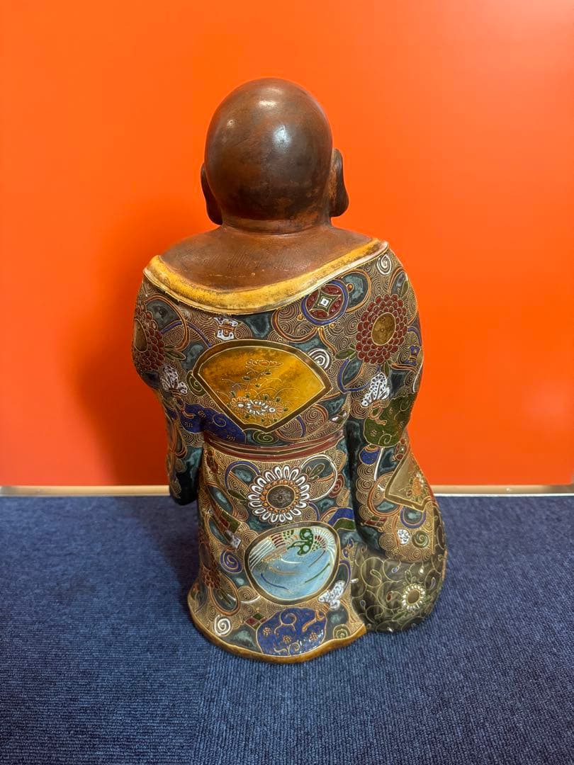 2004 九谷焼　布袋　縁起物 七福神 置物 神仏物 アンティーク 時代物