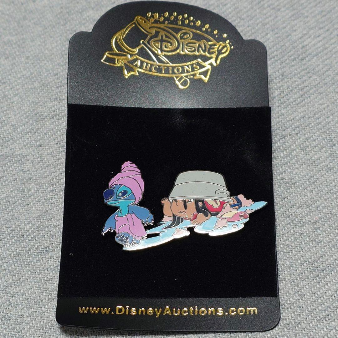 【レア】DisneyAuctions リロ&スティッチ お風呂③ ピンバッジ