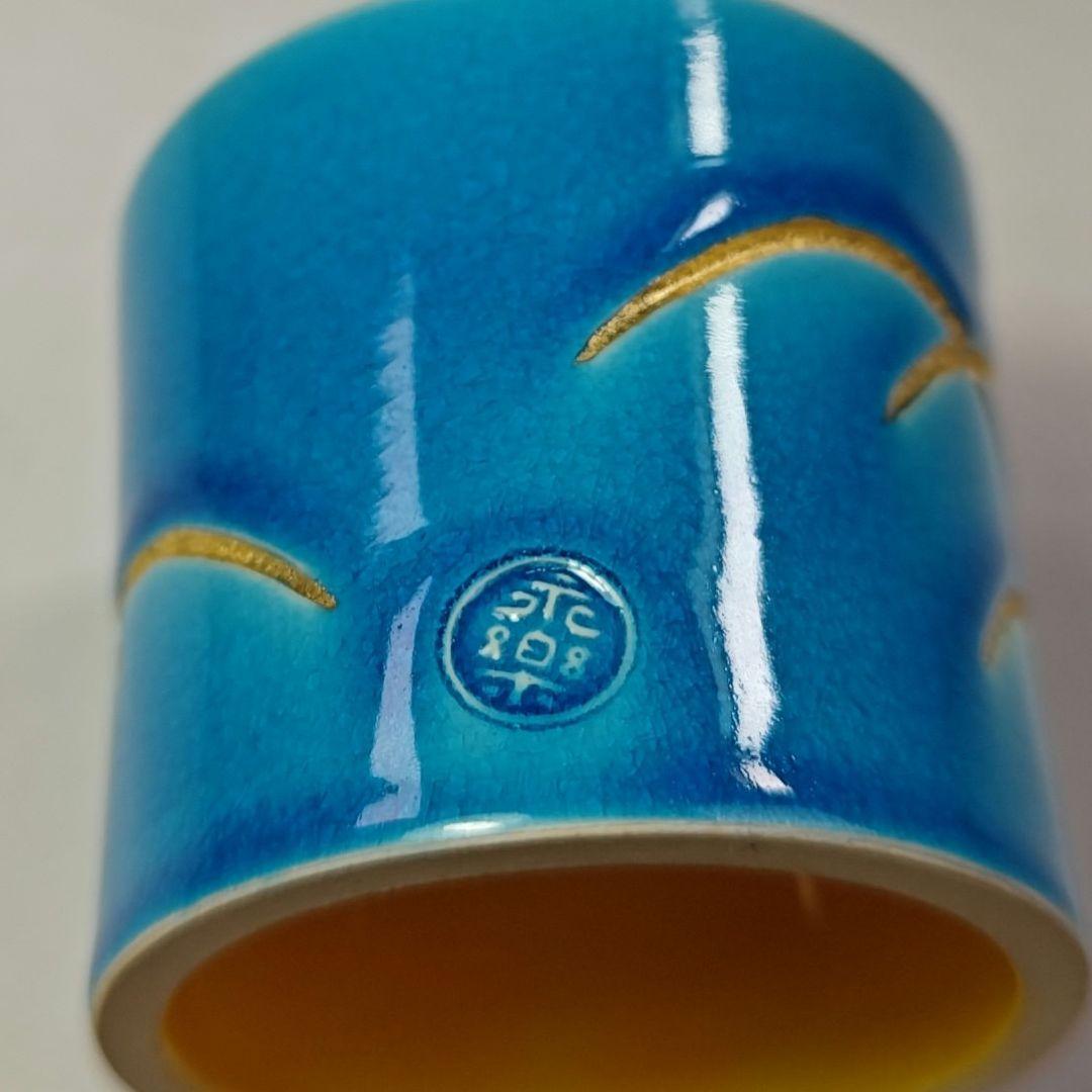 イ679 蓋置『永楽善五郎造』『交趾　露芝　蓋置　共箱』茶道具