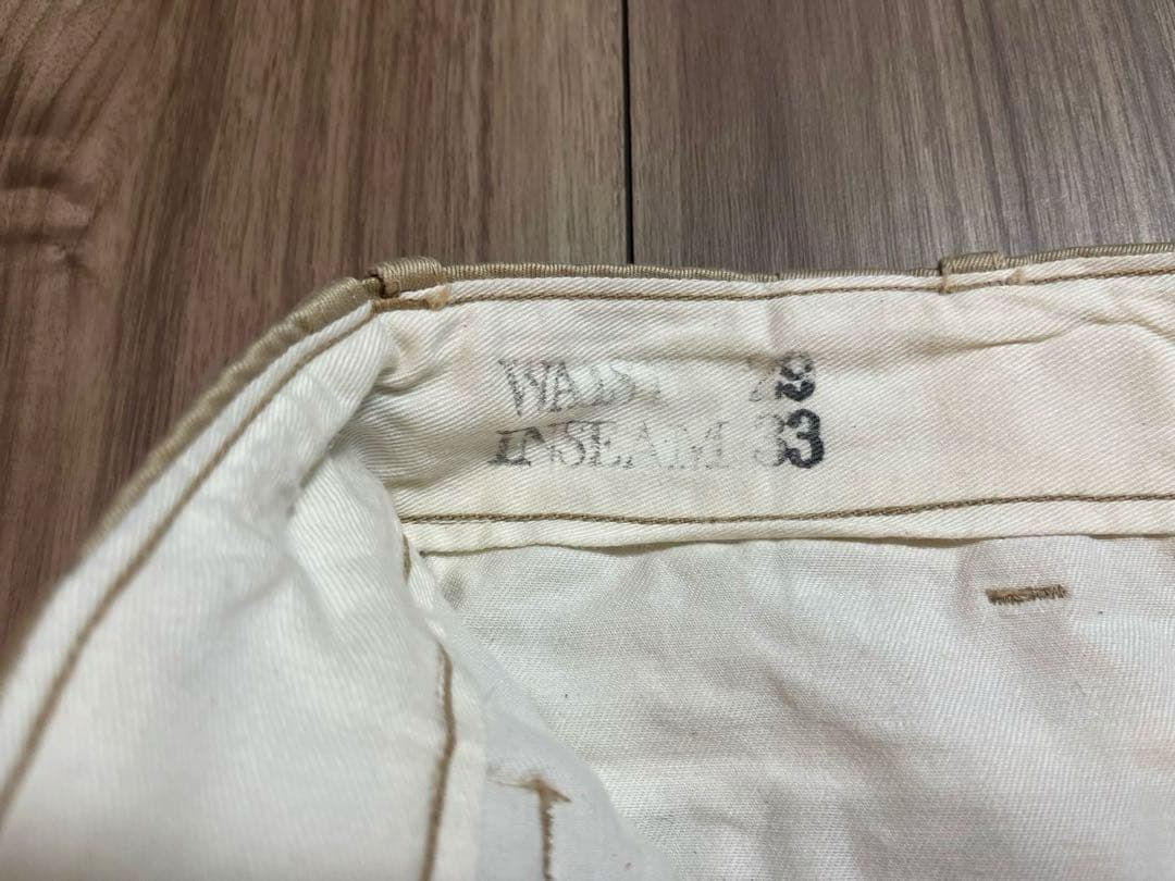 希少⭐︎リアルマッコイ　ベージュ チノパン 29インチ