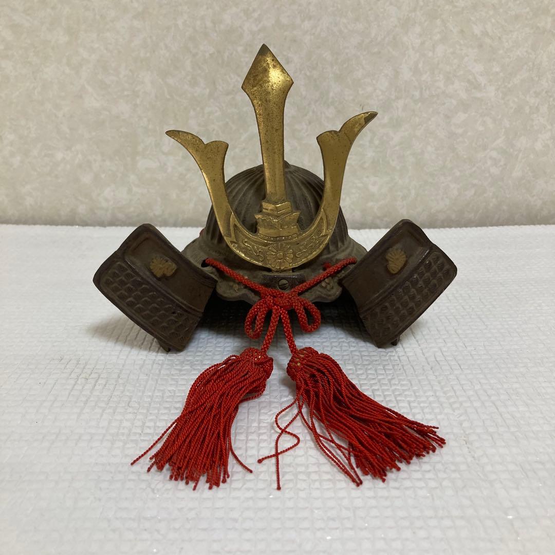 TS60 昭和40年 山口農協 壱億達成記念 鋳鉄製 兜飾り 五月人形 縁起物