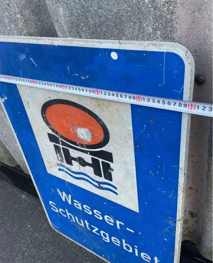 稀少/ビンテージ/ドイツ製/ホーロー/サイン看板/レイルロードサイン/大型看板