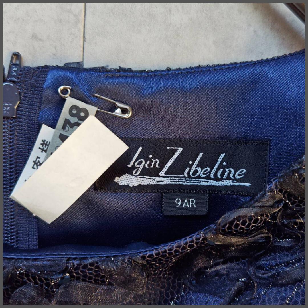 Igin カラーフォーマルドレス パーティ ワンピース 花リボン シアー