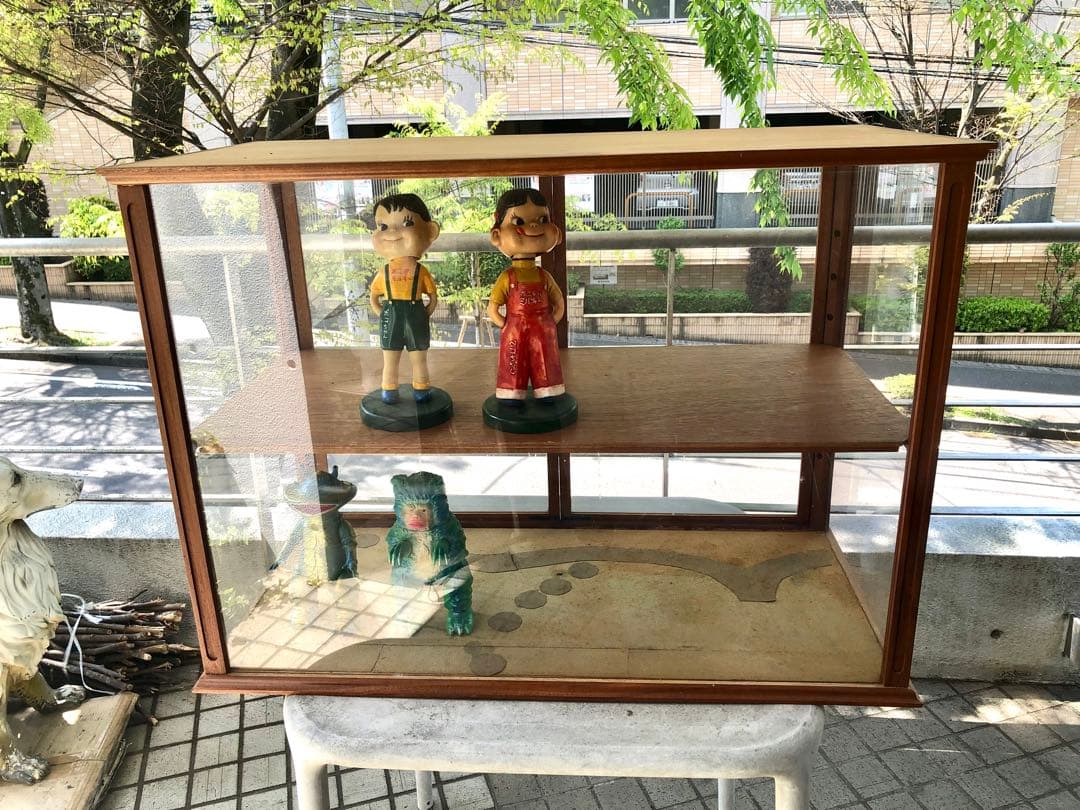 アンティーク風 店舗什器 ガラスケース ショーケース 英国風 横浜市引き取り限定