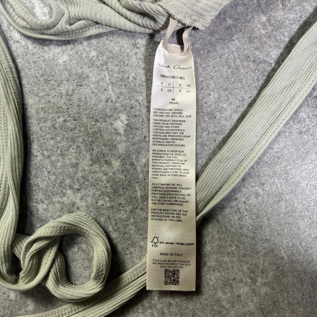 トップス Rick Owens Banana Skeletank Viscose Silk