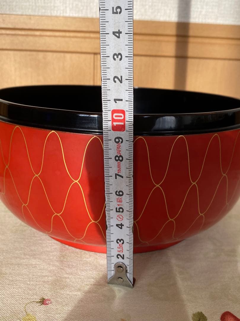 ¥13,900からお値下げ中　 茶道具　朱網目喰籠　菓子器