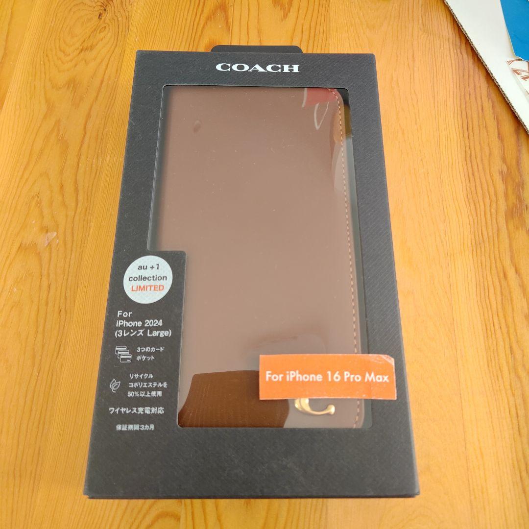 COACH 手帳型ケース iPhone 16 Pro Max 新品未使用