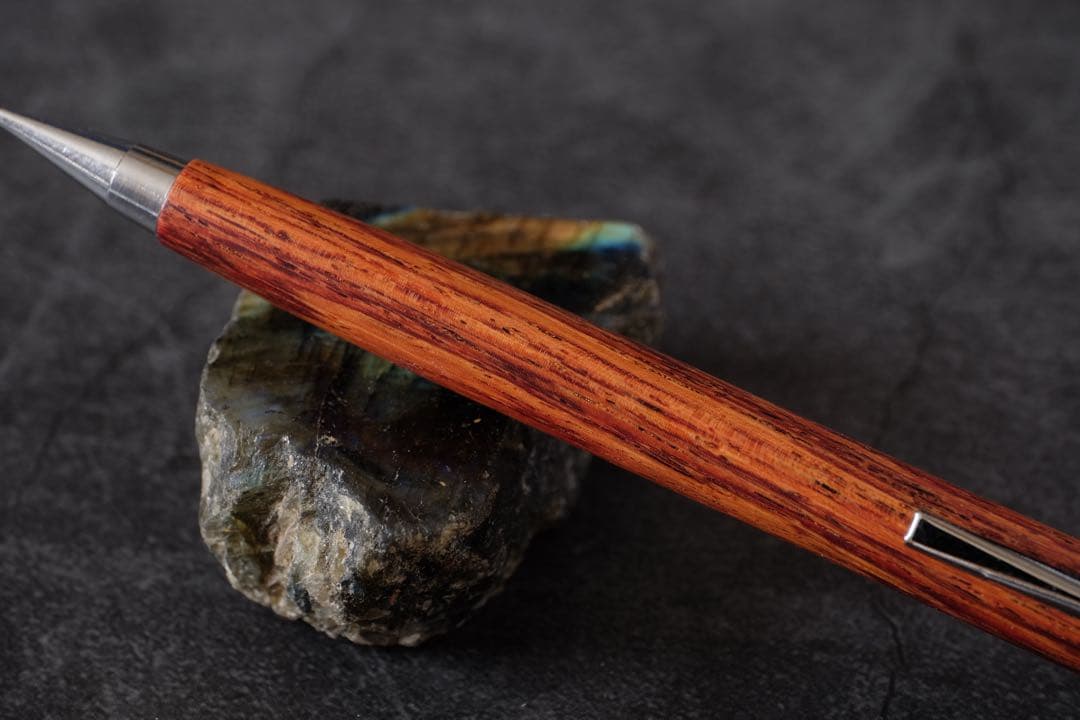 PG5木軸カスタム0208　高村杢工房製図用シャープペンシル チューリップウッド