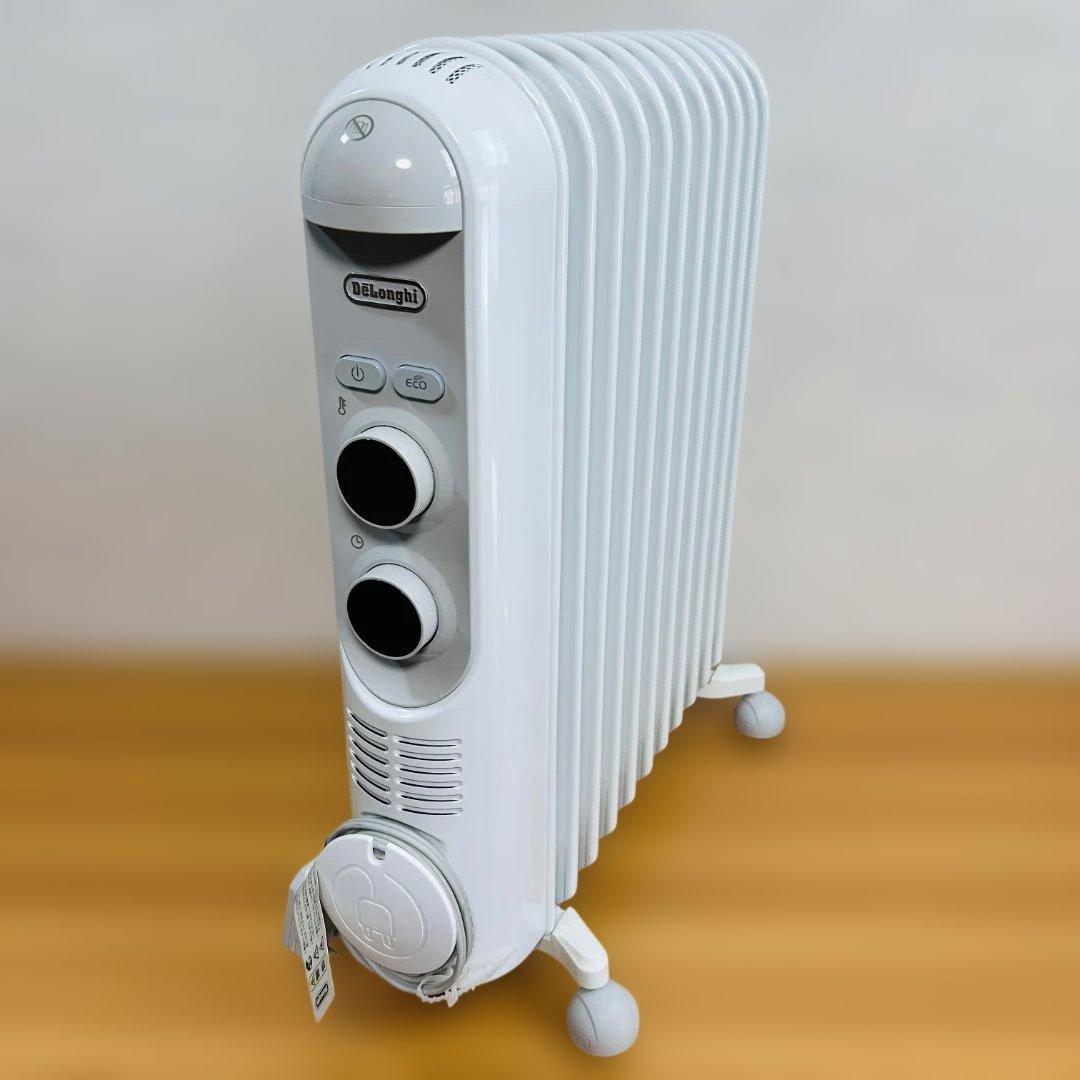 【美品】デロンギ アミカルド オイルヒーター ライトグレー RHJ45M1115