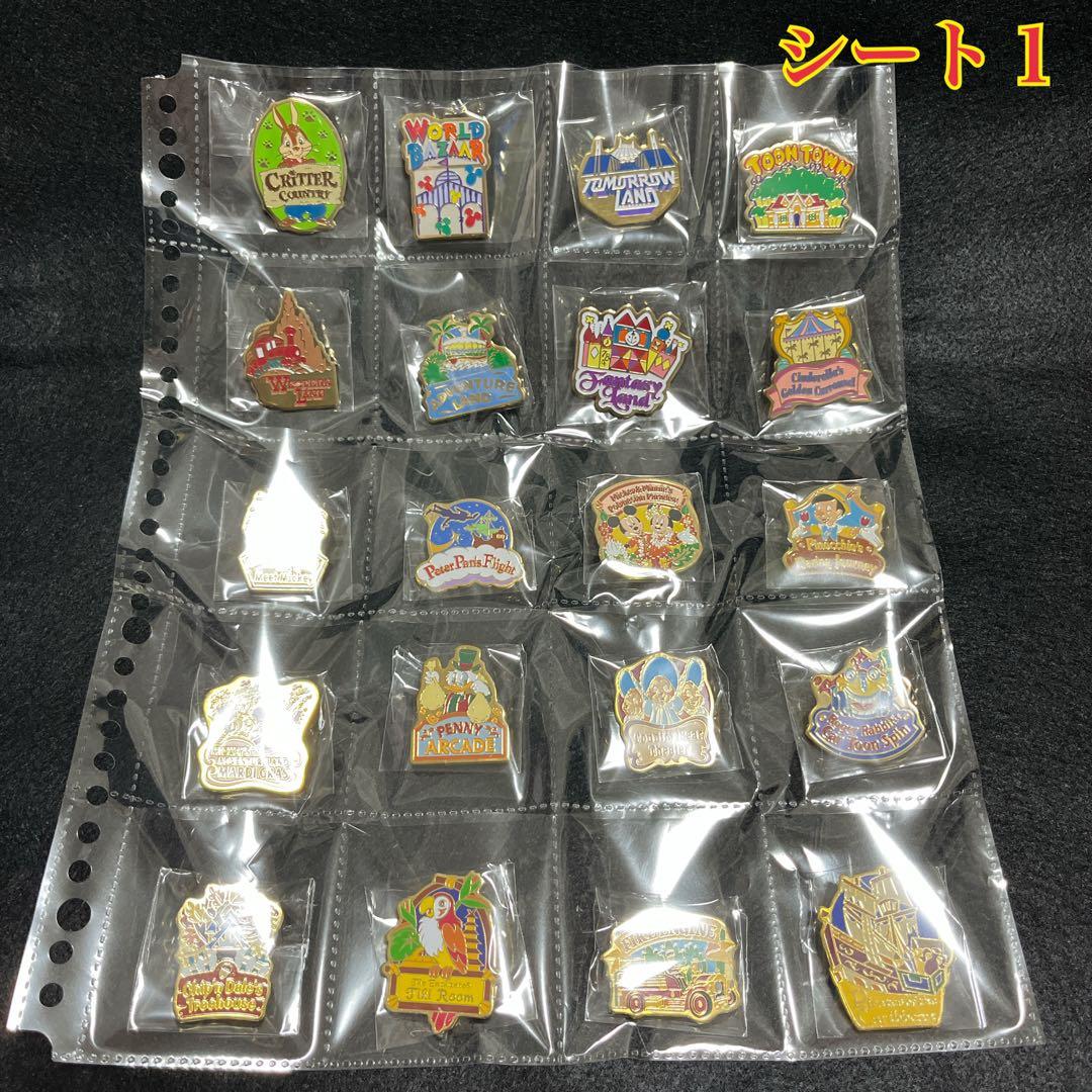 【キーマカレー様】東京ディズニーランド・ディズニーストア ピンバッジ 50点