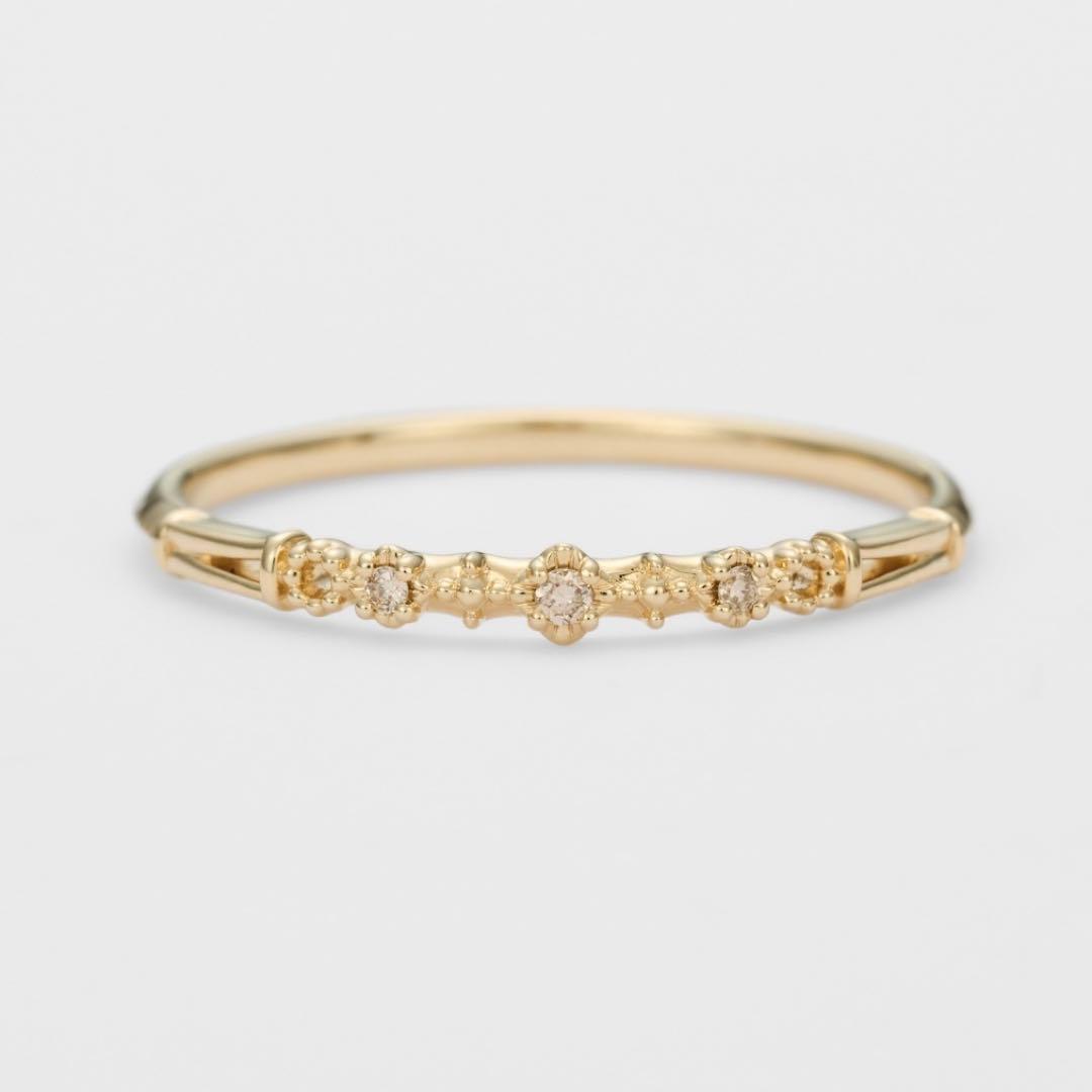 agete 10Kダイヤモンド リング