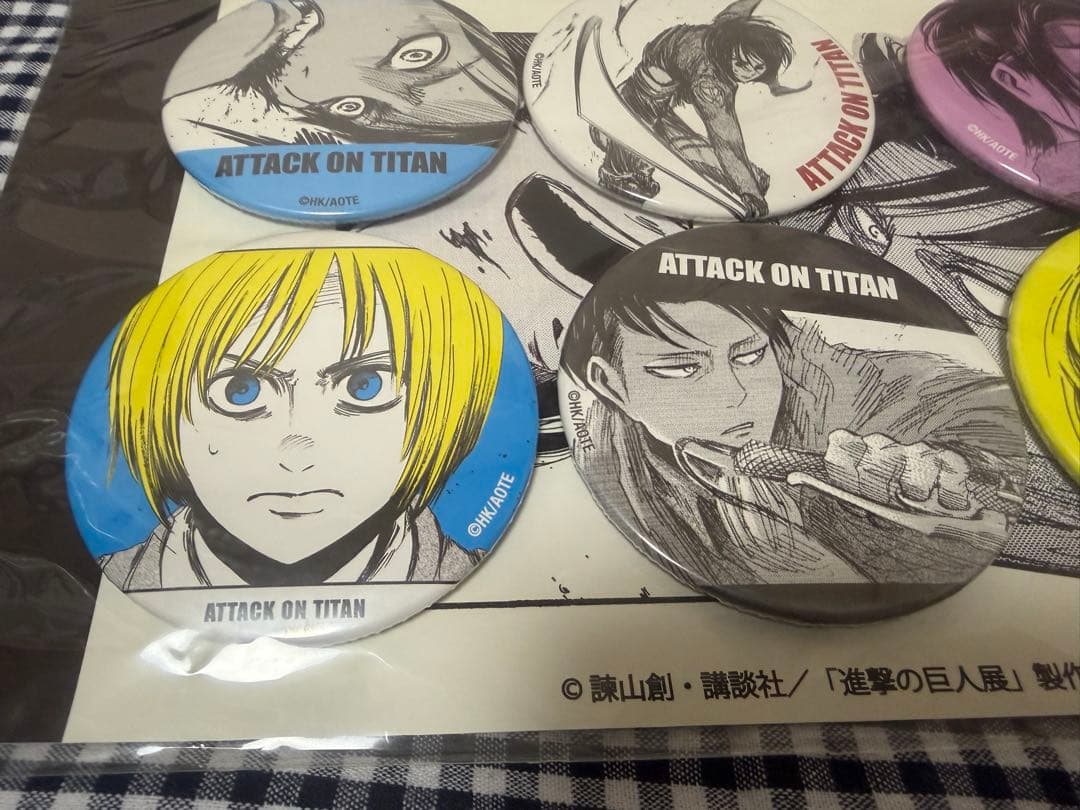 進撃の巨人 進撃の巨人展 缶バッジセット