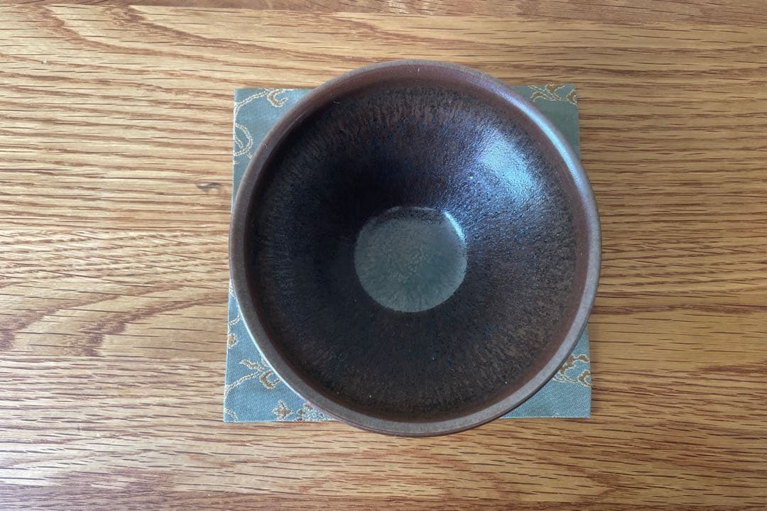 灰被天目茶碗（古谷 宣幸作）共箱 【茶道用抹茶碗】