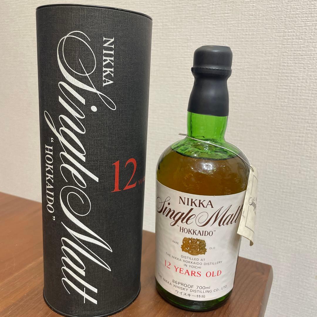 ニッカウイスキー　北海道12年　旧ボトル　箱付き　未開封