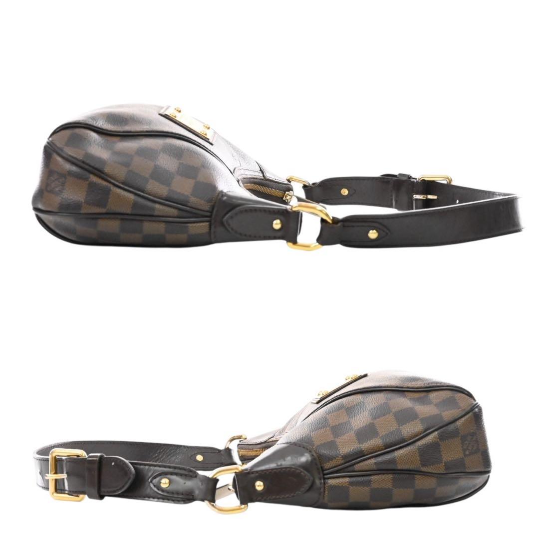 【美品】ルイヴィトン　テムズPM ショルダーバッグ　　　ブラウン　レザー