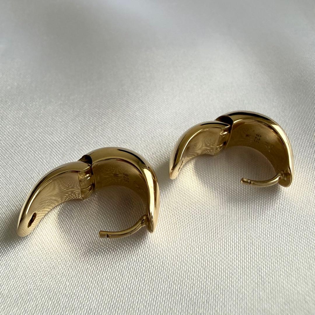 TOM WOOD ゴールド フープピアス Ice Hoop Small